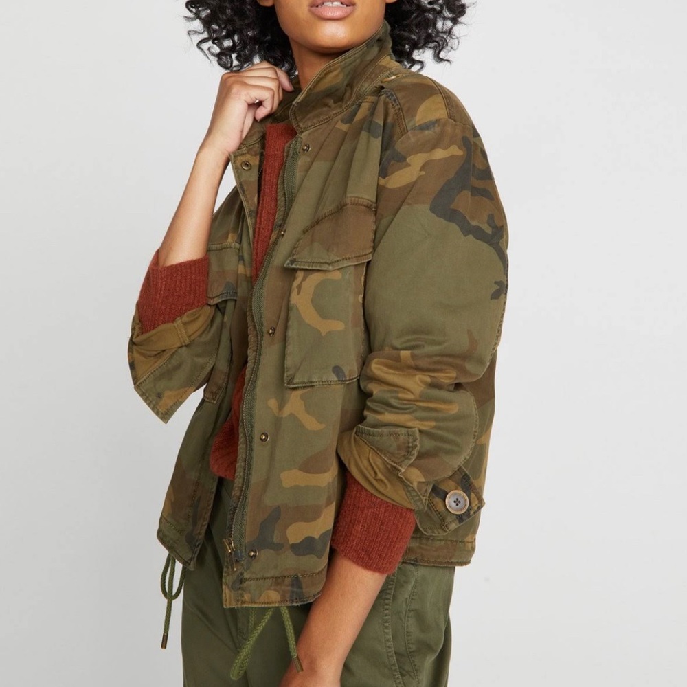 SANCTUARY Camo Freedom Utility Jacket Medium NEW